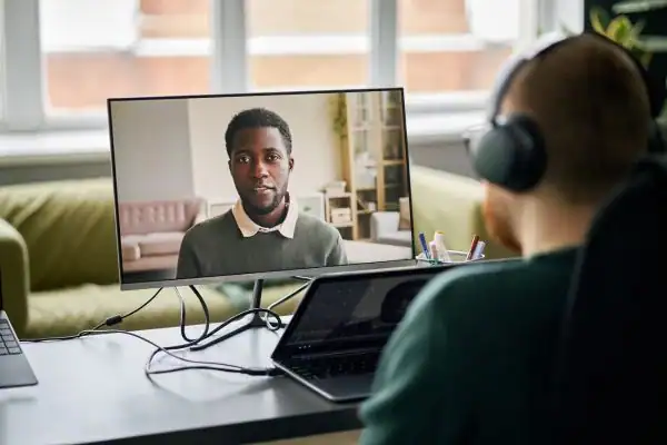 image of online mediation Eastbourne in progress.